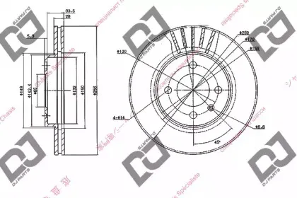 Тормозной диск DJ PARTS купить